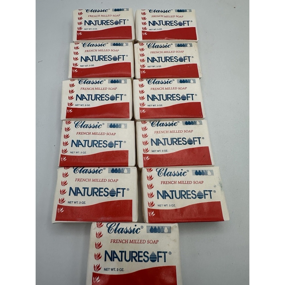11 Bars Naturesoft Classic French Milled Soap bar Modern-wa Indianapolis USA New